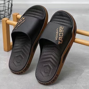 Men's Summer Trendy Slippers for Outdoor Wear Indoor Home Bathing Household Deodorant Large Size Slippers Men's Sandals Wholesale