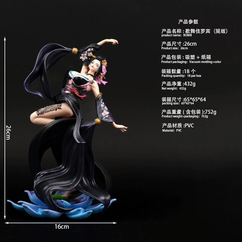 One Piece — фигурка Робин в руке (серия Kabuki Resonance), аниме, двухмерная модель-махалка, подарок