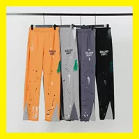 Длинные брюки American Retro High Street GALLERY DEPT с граффити-дизайном в виде брызг чернил, спортивные повседневные брюки прямого кроя унисекс.