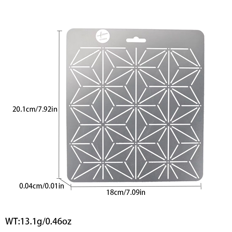 Línea presionando Plantilla de bordado plantilla patrón de ciruela bambú acolchado tablero de dibujo plantilla de bordado herramienta de patchwork