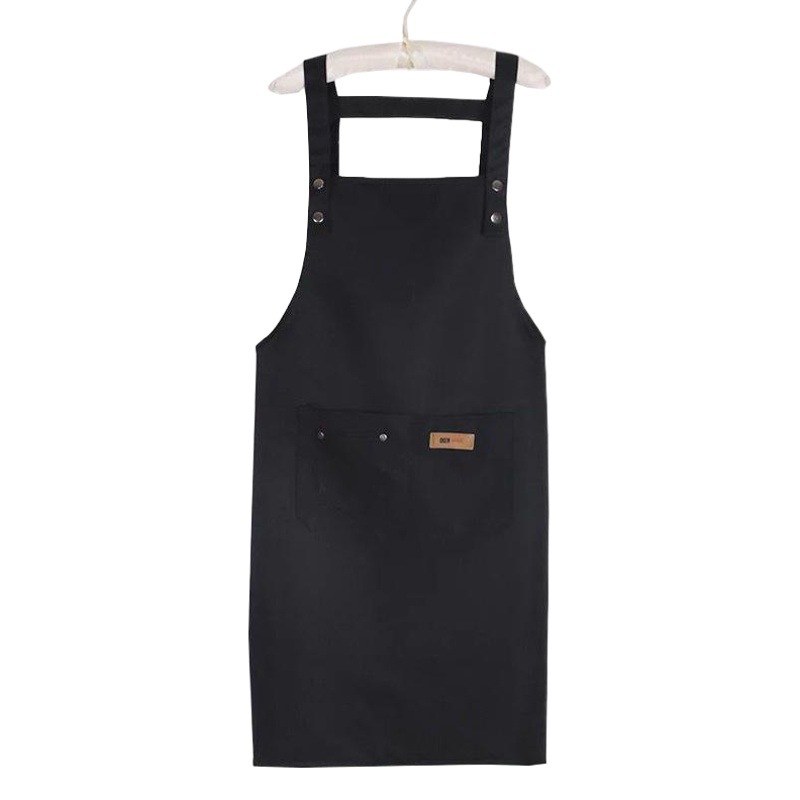 Correa de algodón poliéster delantal impresión logo leche té Cafetería Restaurante manicura moda coreana hombres y mujeres Ropa Trabajo