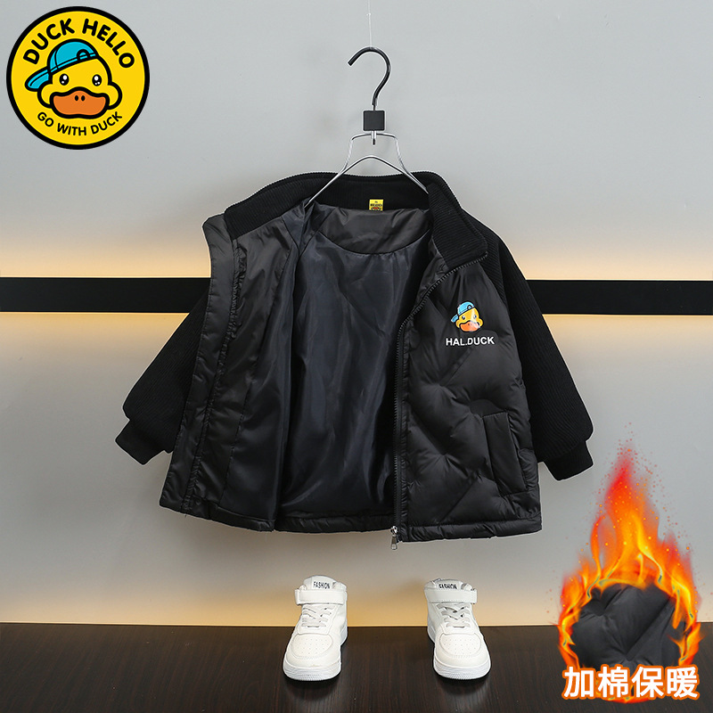 검은색 면 코트