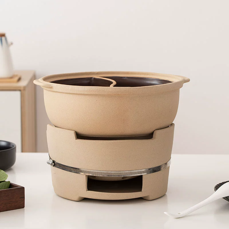 Посудная глиняная кастрюля стиль старый глин Pot жаровня коммерческий яркий огонь керамика специальная кастрюля домашняя древесный уголь улица горячий горшок суп чайник