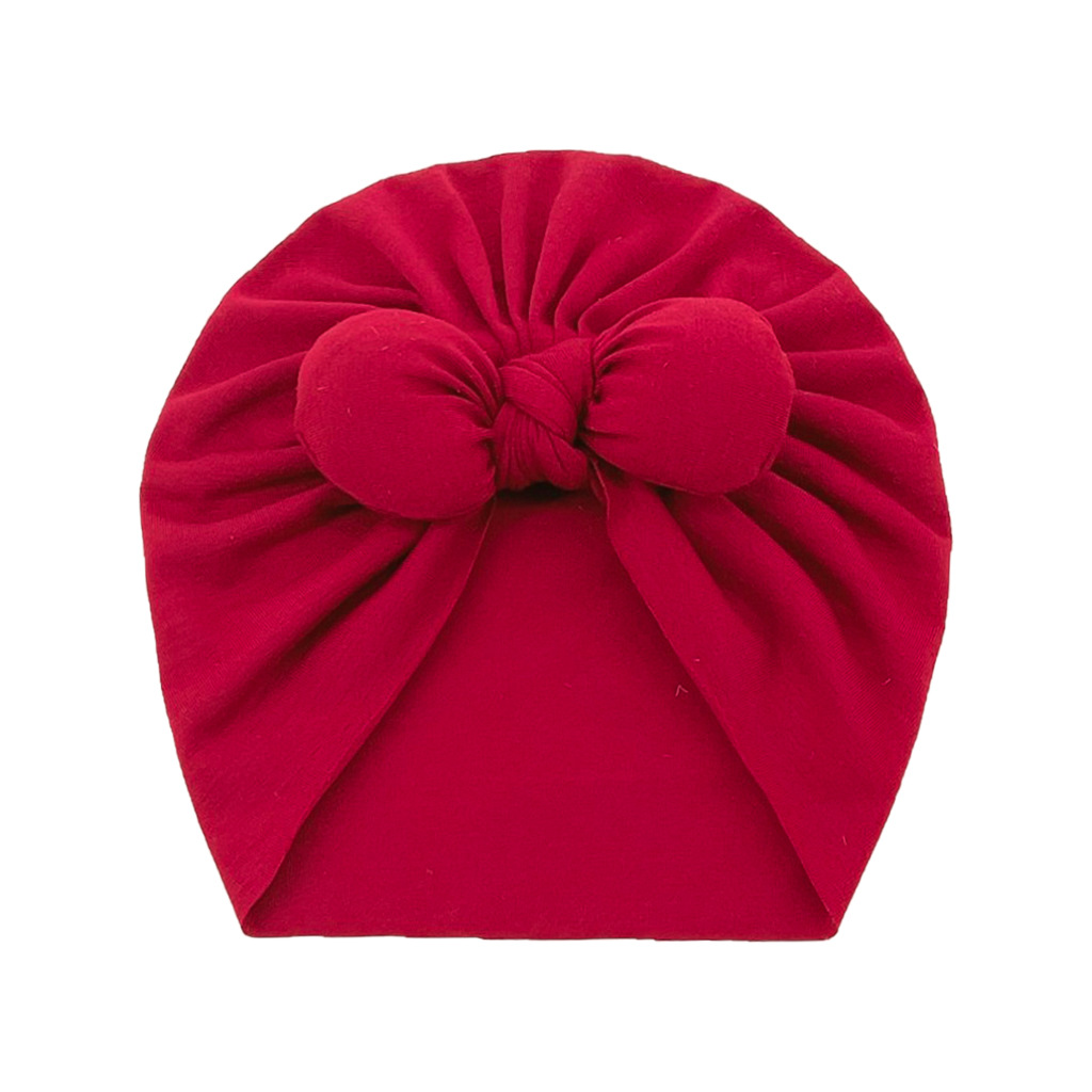 Children Unisex Fashion Solid Color Bow Knot Wool Cap display picture 6