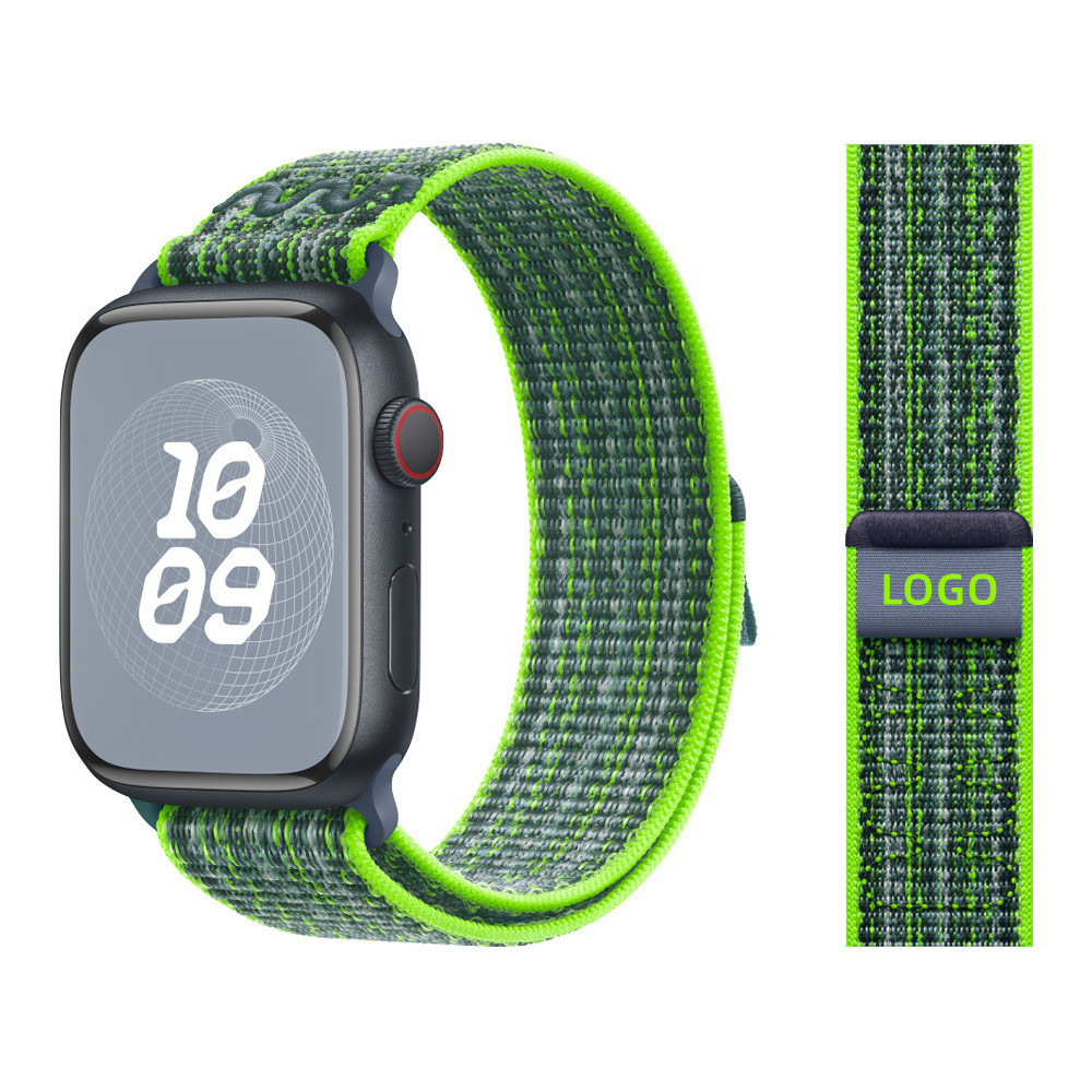 Bright green with blue (with LOGO)