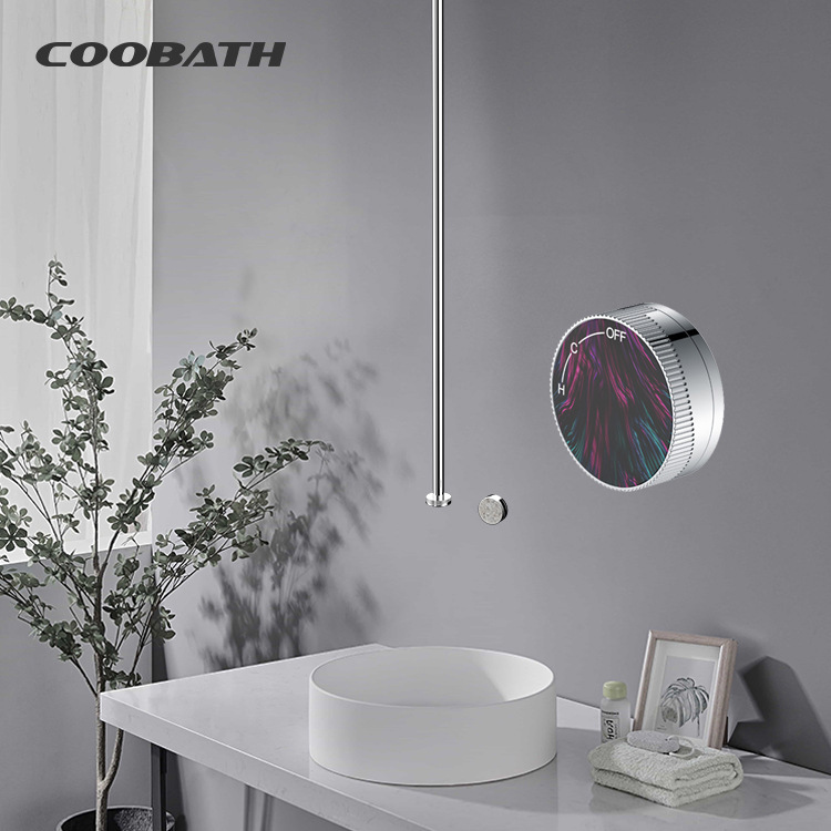 Manufacturer Wholesale Cross-Border Luxury Ceiling Basin Faucet Brass Sink Faucet Bathroom Faucet Hot and Cold Water Faucet
