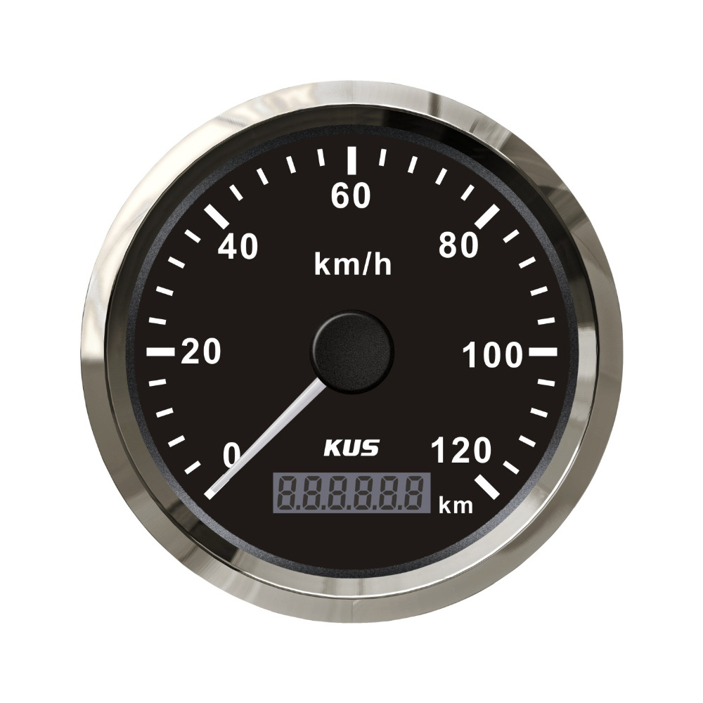 Universal – KUS Instrument 85mm automobile instrument - black-dial-120kmh