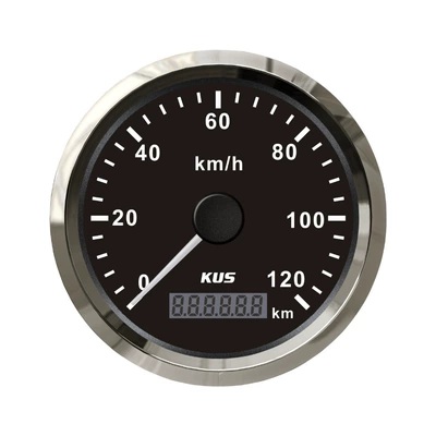 Kus Instrument 85mm Gps Speedometer automobile instrument - black-watch-120kmh