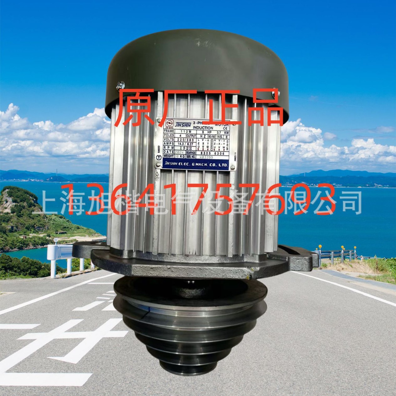 JINSHIN电机100L 3HP 2.2KW 2/4POLES 380V