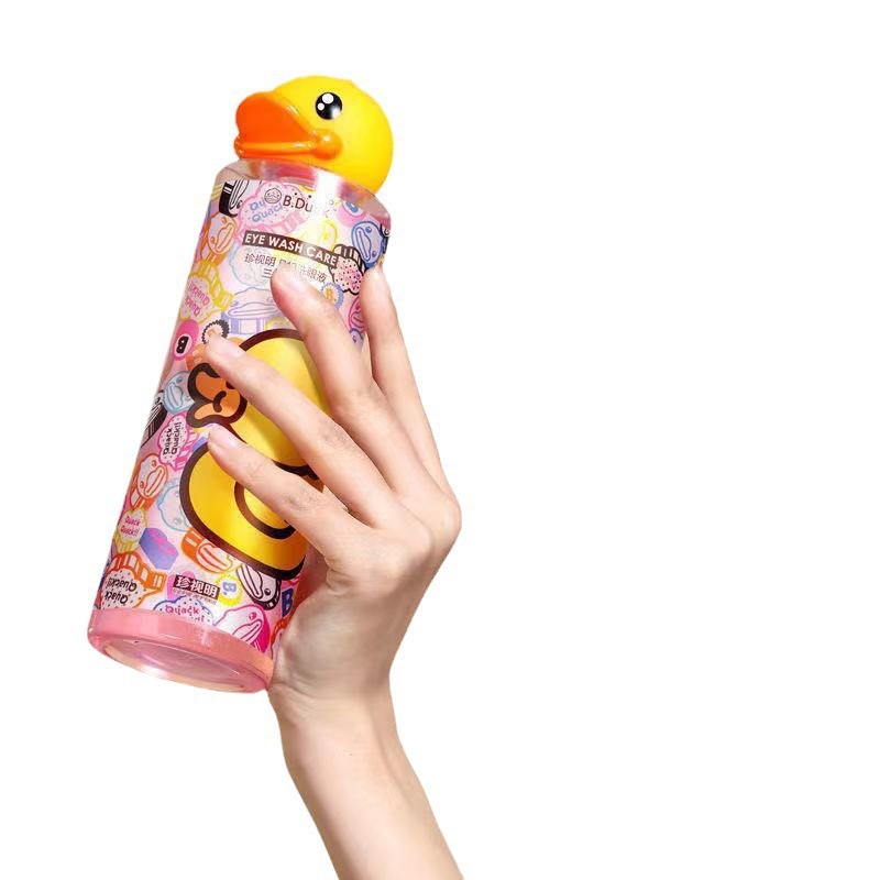 珍视明B"DUCK小黄鸭洗眼液清洁眼部护理液清洗眼水500ML润眼洗眼|undefined