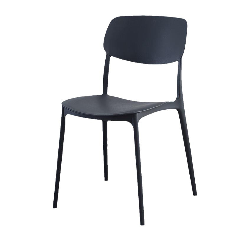 silla de plástico grueso simple silla de comedor creativa moderna taburetes de comedor comerciales de mesa de comedor