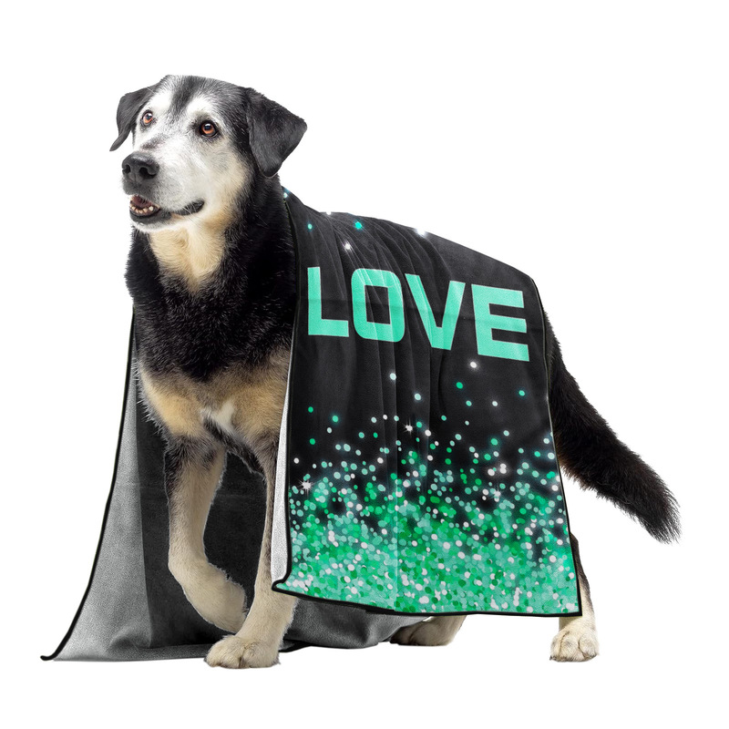 Hot Selling Personalized Pet Towel, Polyester Pet Bath Towel, Printed Terry Pet Beach Towel