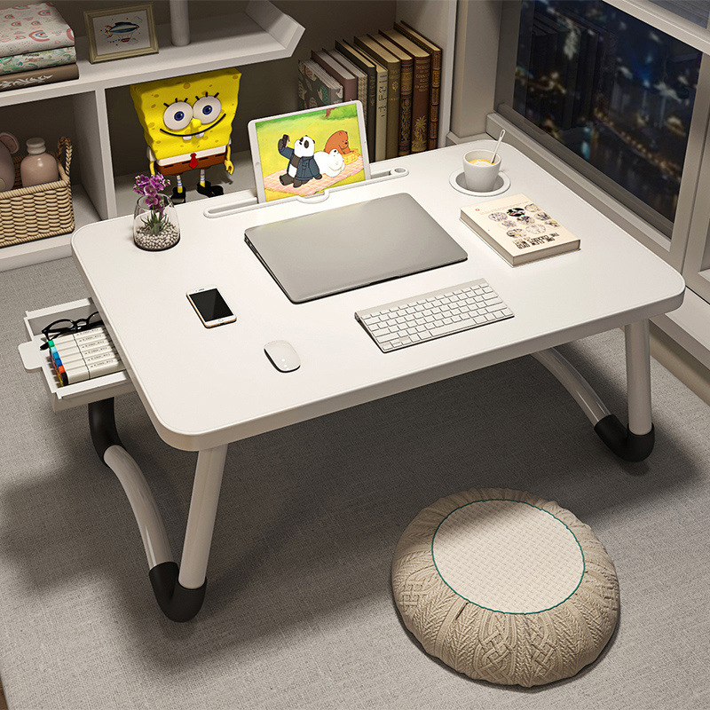 Cama, escritorio, mesa pequeña, mesa plegable, dormitorio en casa, artefacto para estudiantes