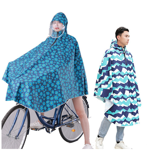 Women's Cycling Raincoat, Special for Mountain Bikes, Fashion Han Version, Student Raincoat for Men, Single-Speed Cross-Border E-commerce Bicycle Raincoat