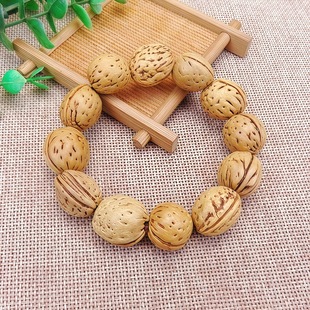 Natural wild peach pit bracelet stall 2 yuan store scenic spot best selling handmade beaded peach pit beads bracelet jewelry