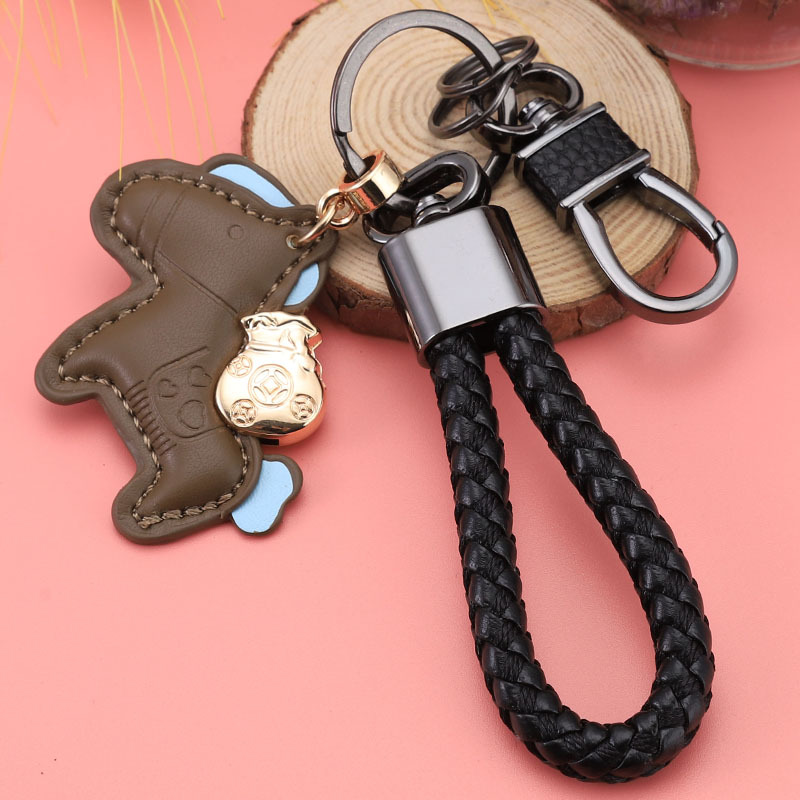 Pony de cuerda de ocho botones 【Caf】