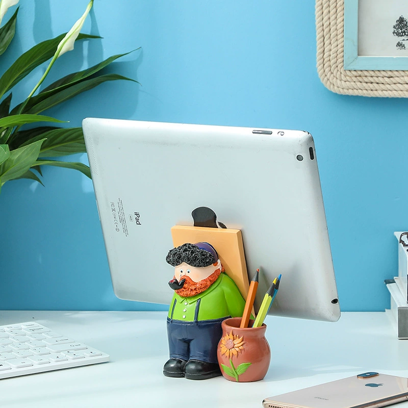 Креативный держатель для ручки Ван Гога Настольный держатель для мобильного телефона легкий роскошный мультфильм многофункциональные Украшения для рукоделия украшения комнаты