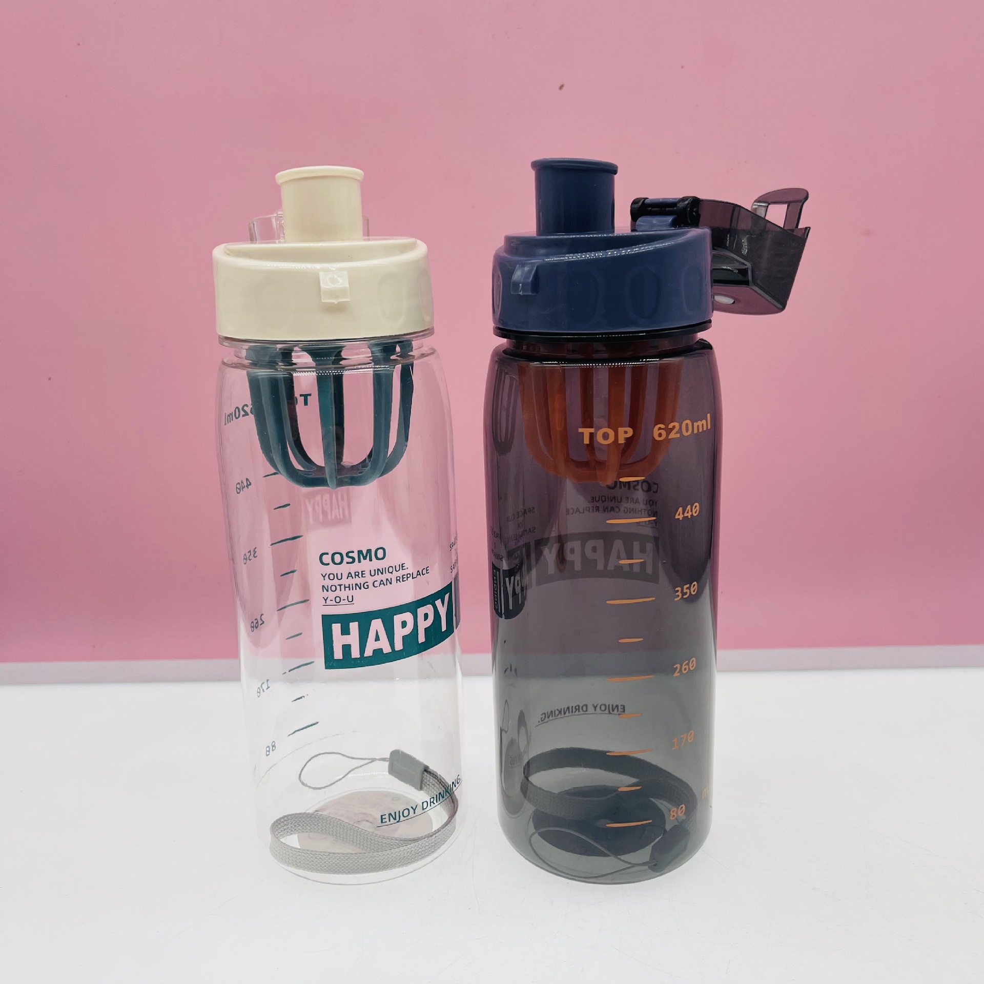 Nuevo A-251 plástico deportes portátil deportes al aire libre hidratante regalo rebotando hervidor fitness portátil boca potable directa