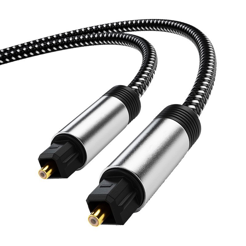 Cable de audio Cable de fibra óptica digital Cable de salida SPDIF Cable de altavoz chapado en oro Cable de fibra óptica de 5.1 canales
