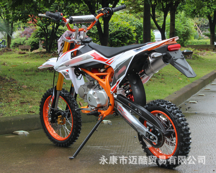 Motorcycle 125Cc Off-Road Mountain Bike, Mid-High Performance Competition Bike, Off-Road Two-Wheeled Racing Fuel-Powered Adult Bike 14-12