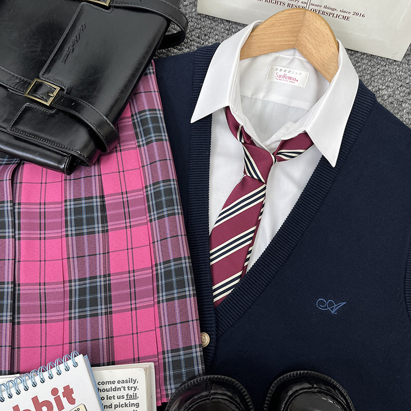 Kyushu Private School Original [Da Mei] Authentic Student JK Short Skirt Autumn Winter Sweet Short Pleated Skirt