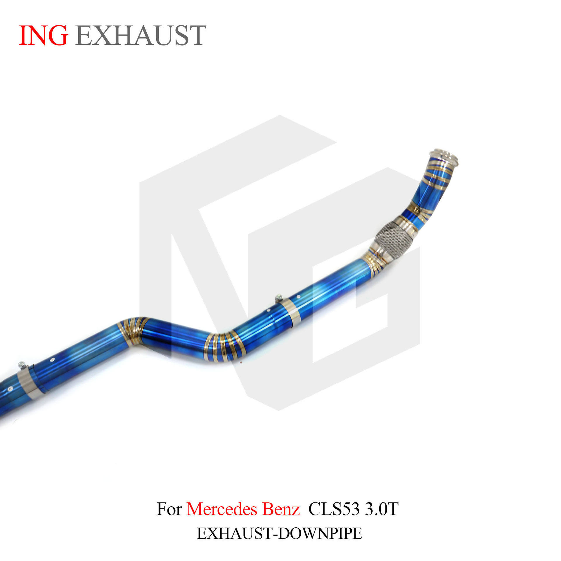 Suitable for Mercedes-Benz CLS53 3.0T 2018, auto-tuning pipe parts, high-performance titanium alloy exhaust system