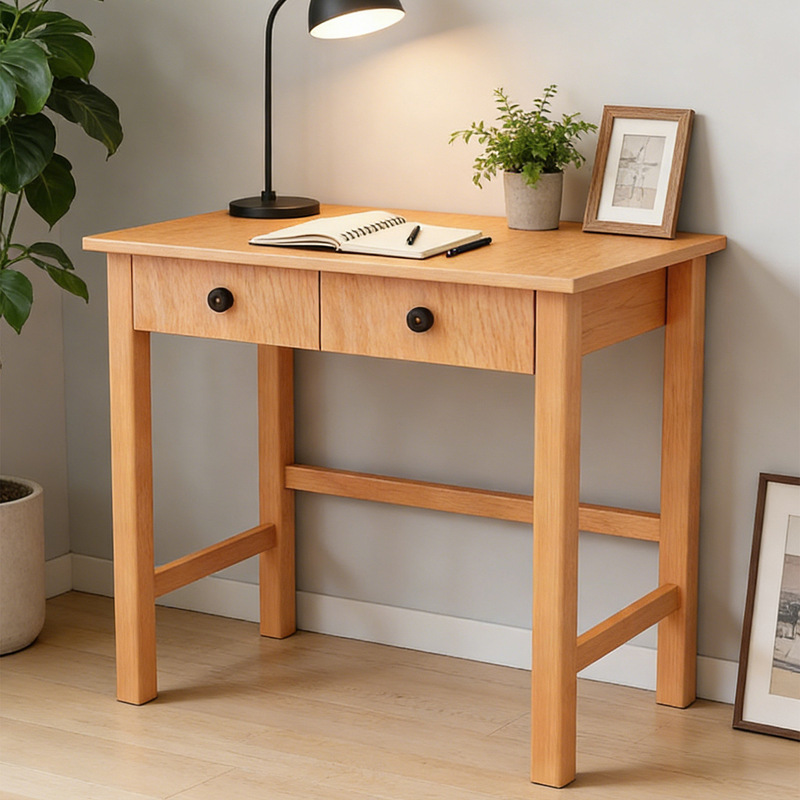 All-Solid Wood Beech Desk, Children's Desk, Study Desk, Writing Desk, Desktop Computer Desk with Drawers, Cherry Wood All-Solid Wood Beech Desk, Children's Desk, Study Desk, Writing Desk, Desktop Computer Desk with Drawers, Cherry Wood