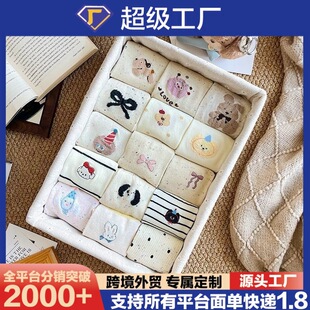White demi-season brand Japanese cute socks with bow, mid-length