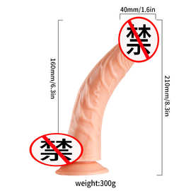 外贸批发手动抽插仿真阳具吸盘假阴茎女性用自慰棒成人情趣性玩具