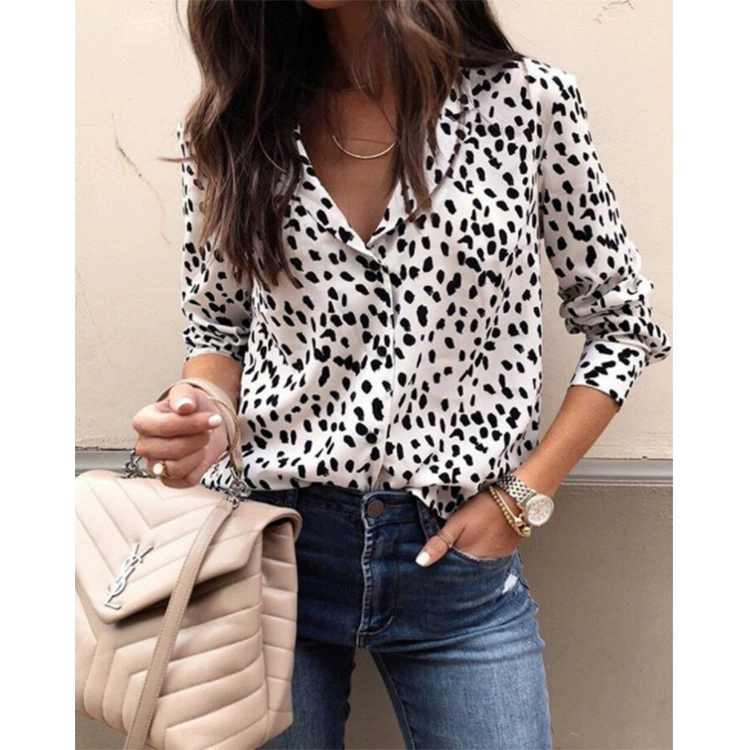 Fashionable long-sleeve, shirt, 2023, Amazon, wish, European style, ebay