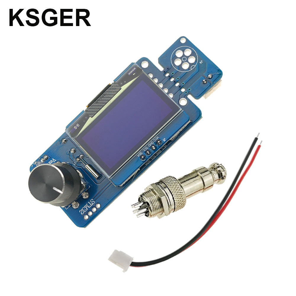 Ksger pantalla grande T12 DIY Estación de soldadura panel Control cabeza STM32 OLED 2,1 s reparación del teléfono móvil ordenador