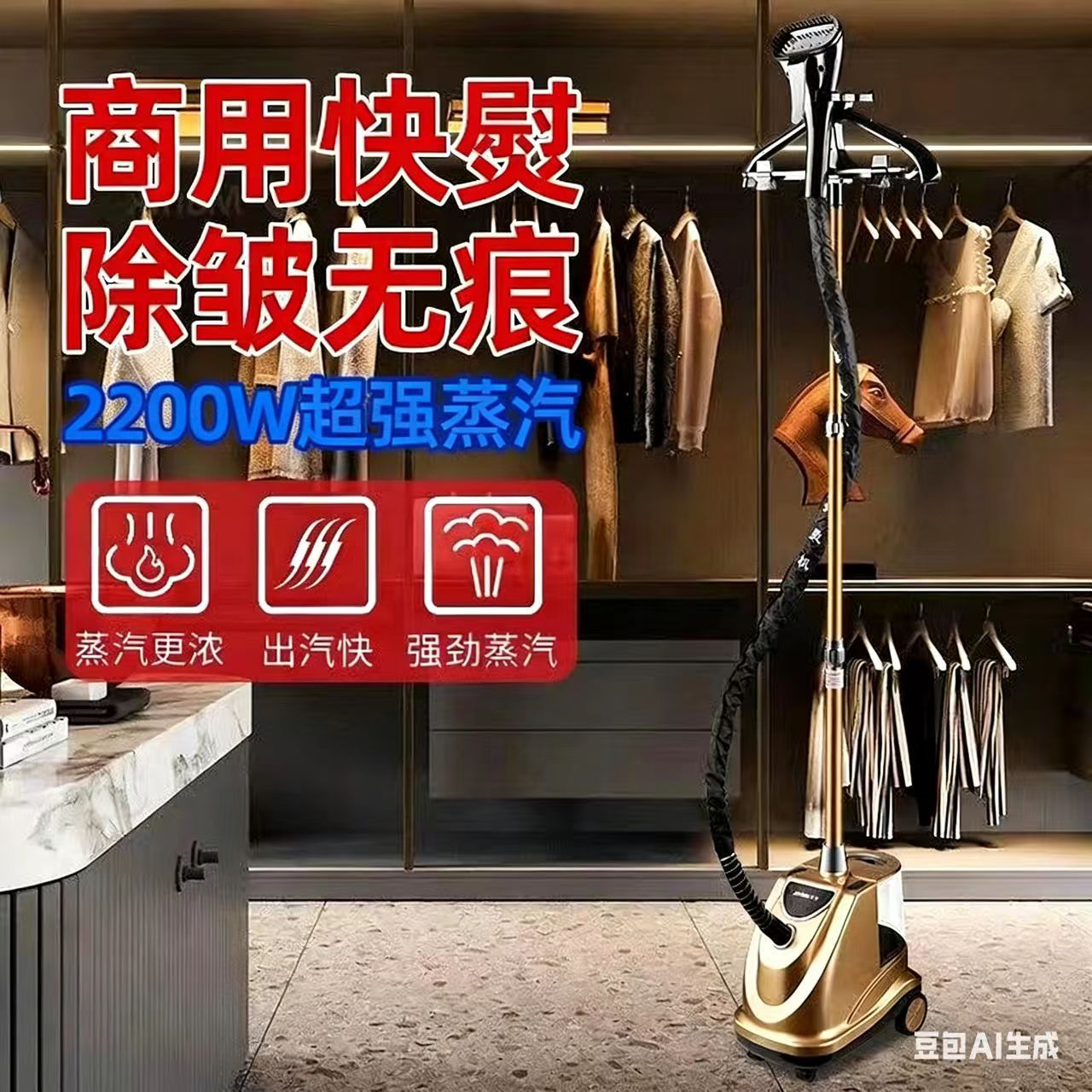 Jie Ting hanging ironing machine commercial clothing store household ironing clothes high-power handheld vertical electric iron steam ironing machine