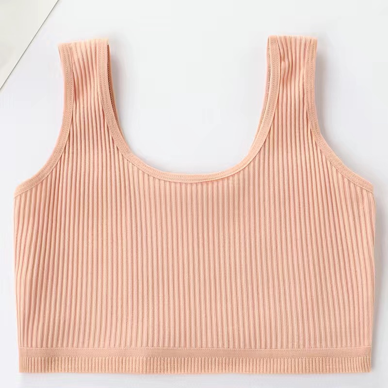 Período de desarrollo de la ropa interior de niña Chaleco de niños grandes estudiante de la escuela primaria sujetador de niños adolescentes de algodón puro