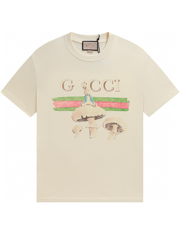 クロスボーダー古グー家高バージョン25SS新型趣味ピーターウサギシリーズプリント半袖tシャツカップルモデル対外貿易