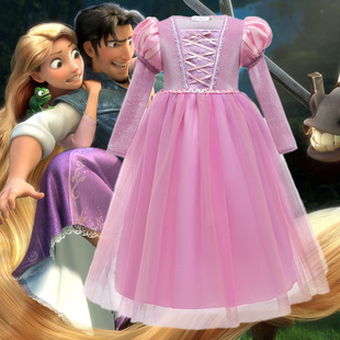 Rapunzel Dress Rapunzel Sophia Birthday Dress Performance Costume Puffy Mesh Skirt Frozen Elsa Skirt