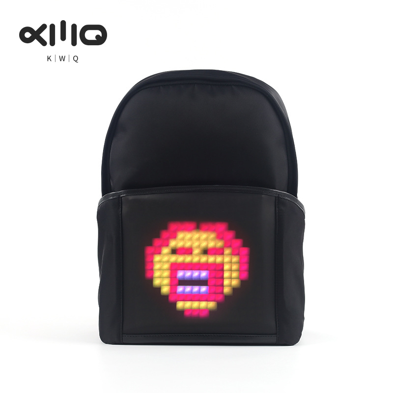 新款智能LED双肩包 广告屏户外促销宣传背包学生休闲防水双肩背包