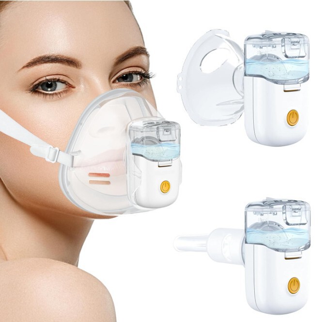 Atomizer Ultrasonic Portable Micro Mesh Atomizer Handheld Mask Model Adult and Children Medical Atomizer
