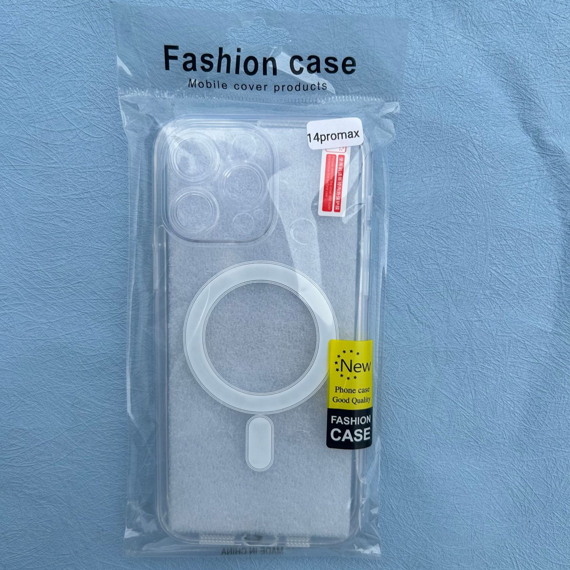 Película de lente acrílica de agujero fino Apple 17Promax absorción magnética iPhone 16 caso de teléfono móvil transparente 15 anti-caída image 7