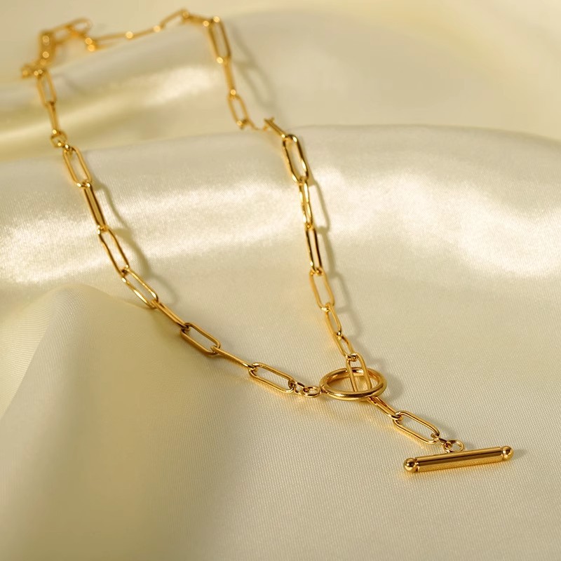 Delicate Two-tone Layered Necklace Set In Gold And Silver Metal_voghion.com