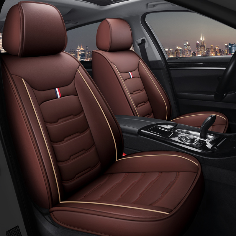 Car Set – Universal Seat cushion, seat cover - brown
