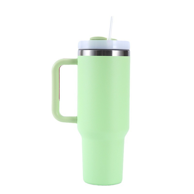 Nuevo transfronterizo 40oz mango de segunda generación Copa calentador de hielo Taza preservación del calor preservación en frío 304 taza de vacío de acero inoxidable con paja