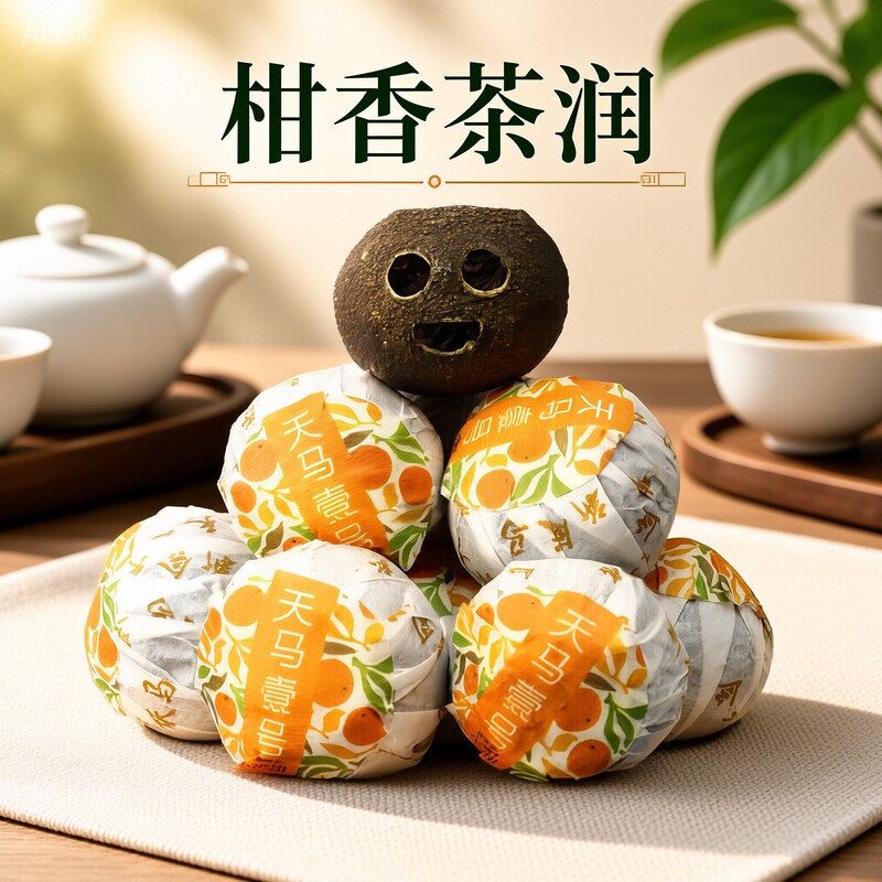 Xiaoqinggan Tianma No. 1 Pu'Er Tea Ripe Tea Loose Tea Orange Peel Pu'Er Ripe Tea Wholesale Xiaoqinggan Tianma No. 1 Pu'Er Tea Ripe Tea Loose Tea Orange Peel Pu'Er Ripe Tea Wholesale