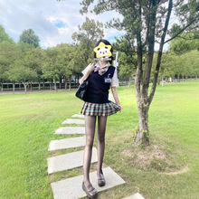 JK半身裙【热带鱼】百褶裙正版短裙学院风格子夏季高腰显瘦百搭