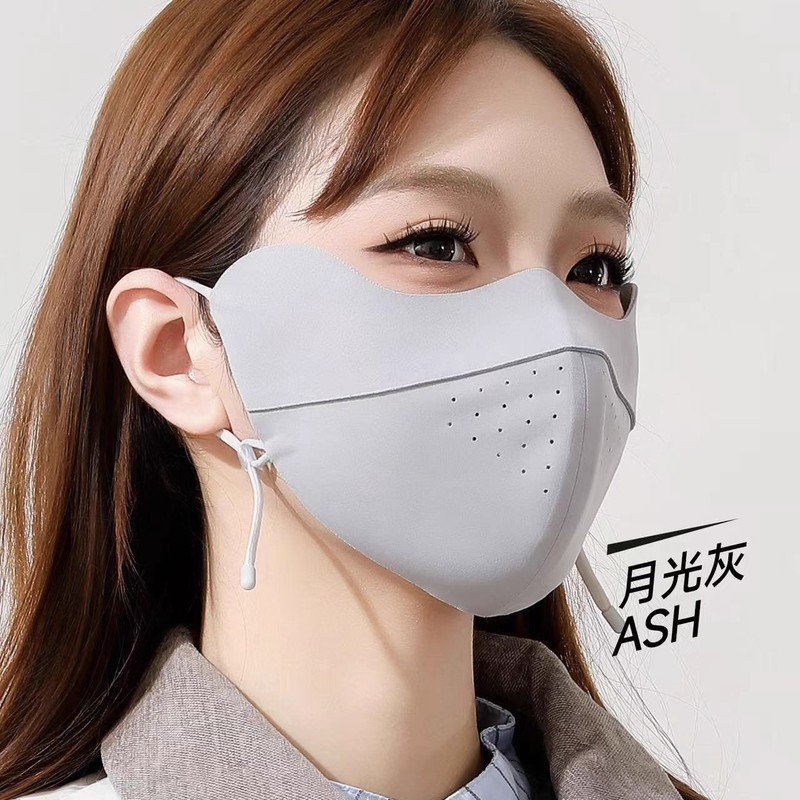 秋冬加绒保暖口罩女无痕防寒超轻防晒面罩透气户外防沙尘护脸头罩|undefined