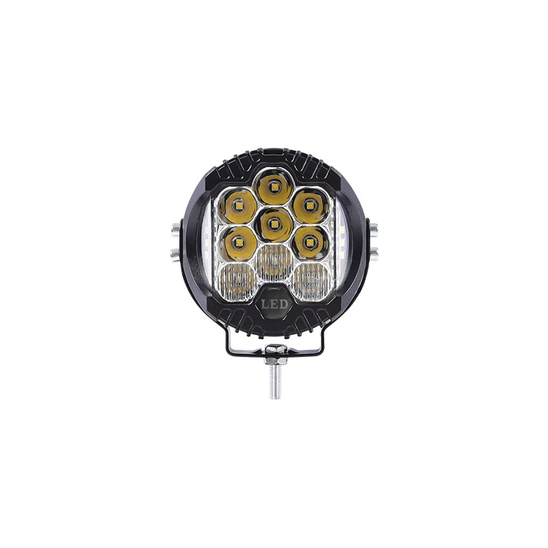 Круглая рабочая LED-лампа (Alcanta) 3 дюйма 50 Вт, желтый или белый светодиод, крепление в комплекте