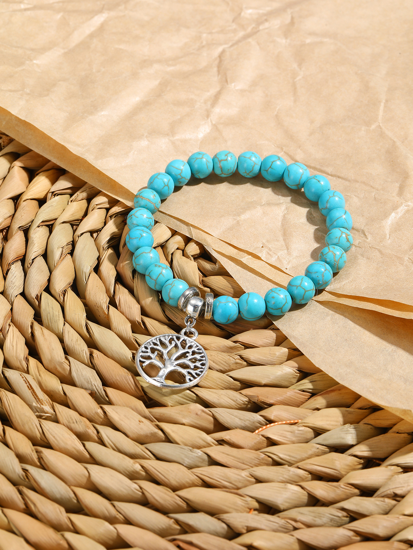 Fashion Starfish Butterfly Turquoise Beaded Womenu0027S Bracelets 1 Piece