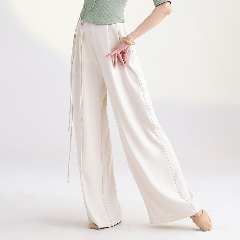 Shanran Hall Modern Dance Wide Leg Pants Dance Pants White Practice Clothes Loose Comfortable Dancing Pants Body Training Clothes Shanran Hall Modern Dance Wide Leg Pants Dance Pants White Practice Clothes Loose Comfortable Dancing Pants Body Training Clothes