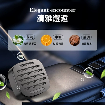 Freshener Vent Clip Natural | Car Perfume Aromatherapy - 335-new-style-gray-all-alloy-air-outlet-diffuser-encounter-flavor-4-pieces