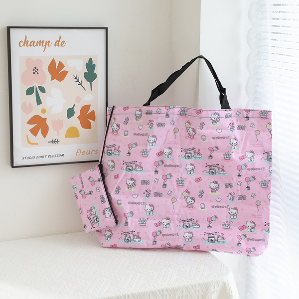 Cartoon handheld big shopping bag