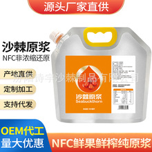 原味沙棘原浆沙棘汁果汁批发 1000ml/袋装山西吕梁沙棘果汁